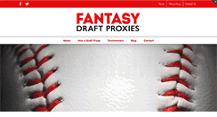 Desktop Screenshot of fantasydraftproxies.com